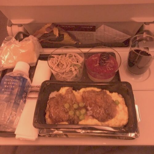 カタール航空の機内食
